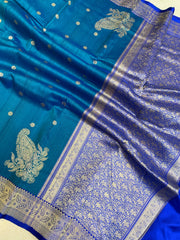 Pure Tussar Silk Handloom Banarasi Saree - The Handlooms