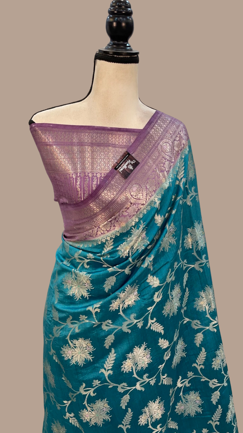Pure Chiniya Silk Handloom Banarasi Saree - The Handlooms