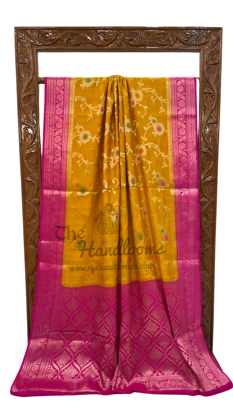 Pure Chiniya Silk Handloom Banarasi Saree - The Handlooms