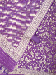 Khaddi Georgette Banarasi Dress material - The Handlooms