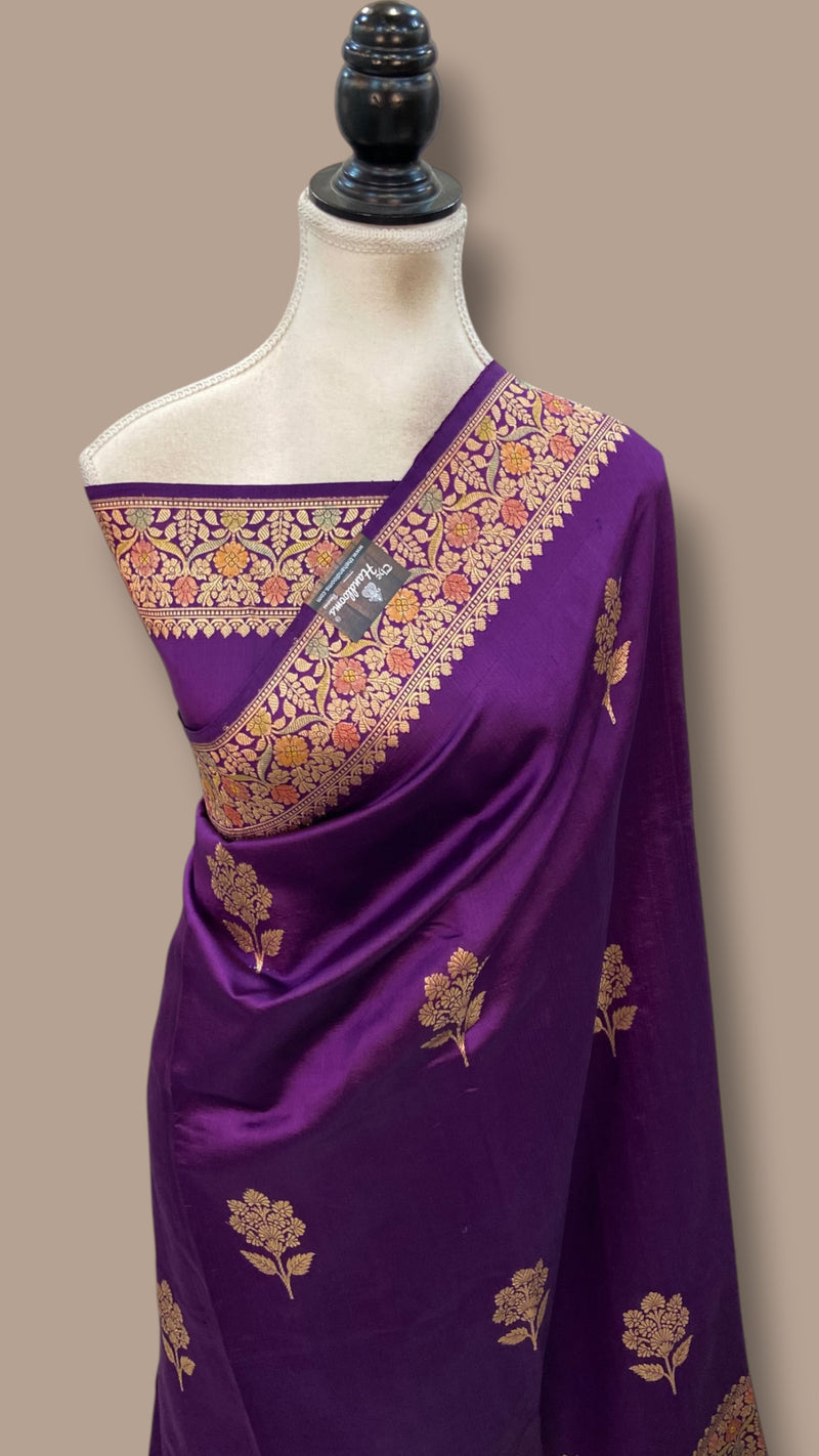 Pure Mango Silk Banarasi Handloom Saree