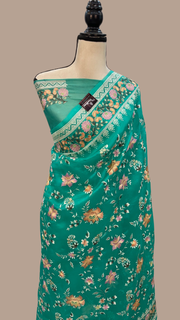 Organza Chikankari Handloom Banarasi Saree - The Handlooms