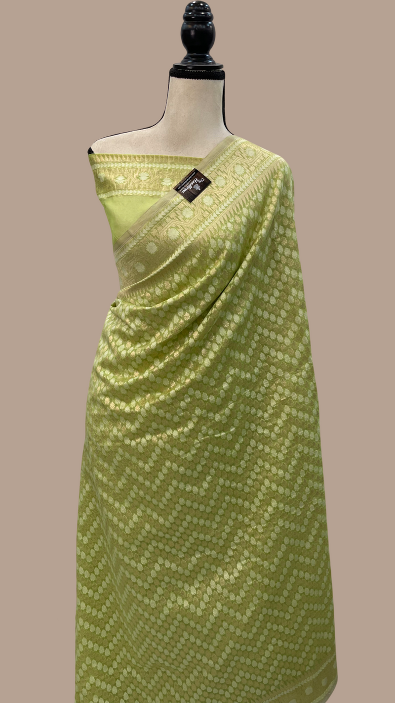 Pure Cotton Banarasi Brocade Handloom Saree - The Handlooms