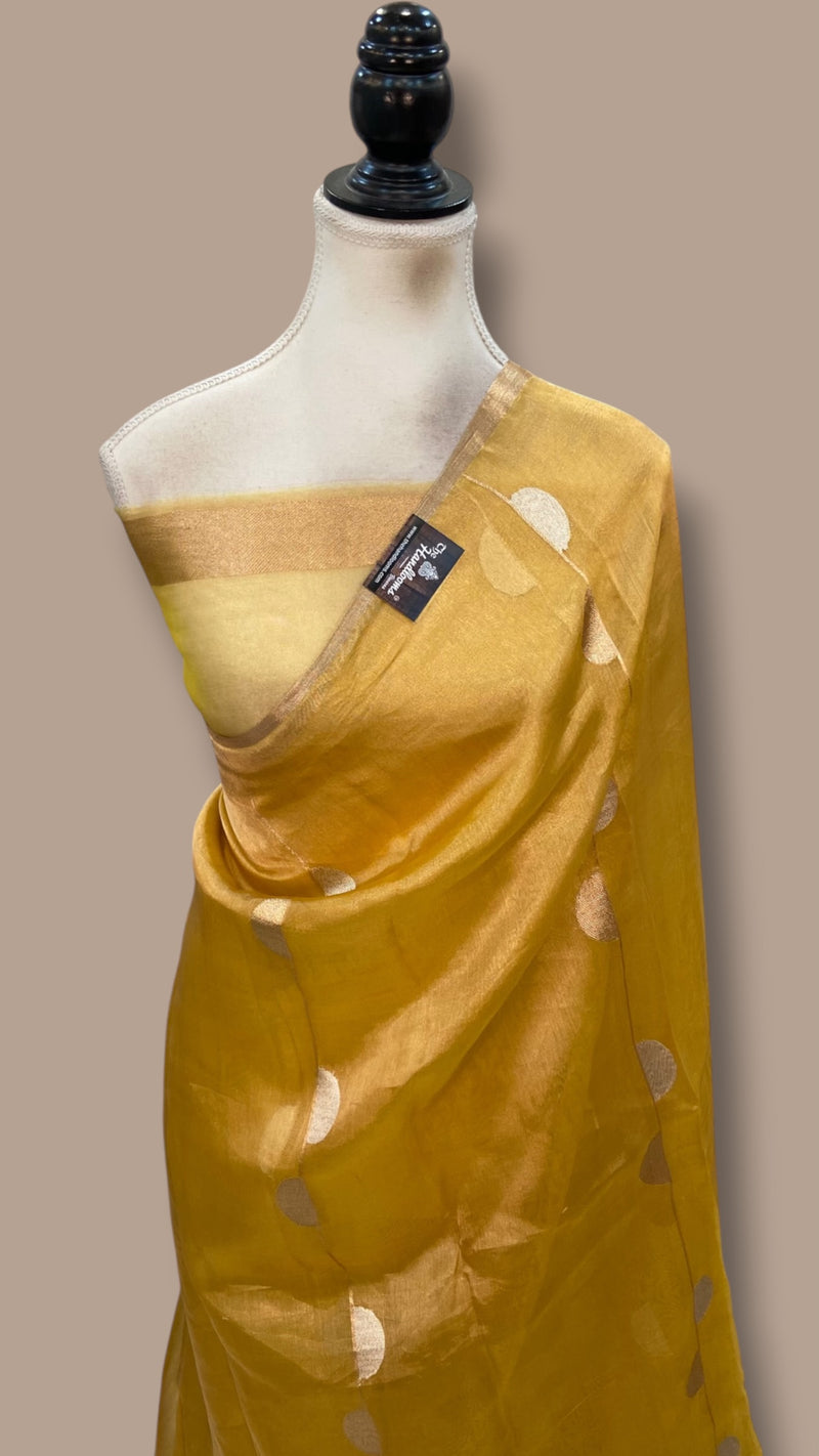 Pure Kora Tissue Silk Handloom Banarasi Saree