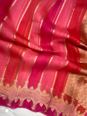 Pure Kora Handloom Banarasi Saree -Rangkat - The Handlooms