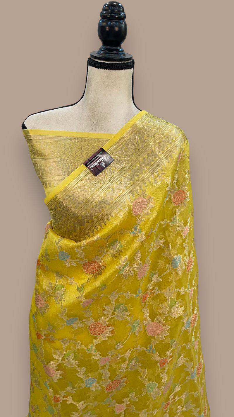 Pure Kora Handloom Banarasi Saree - The Handlooms