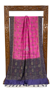 Pure Butter Crepe Banarasi Saree - The Handlooms