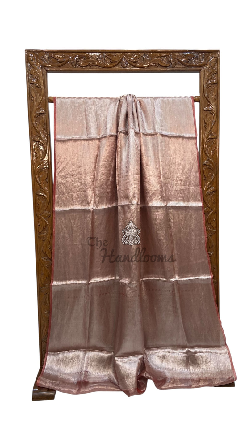Pure Kora Tissue Tanchui Handloom Banarasi Saree