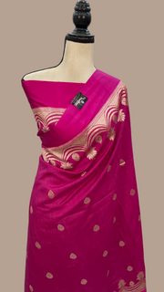 Pure Moonga Khaddi Handloom Banarasi Saree - The Handlooms