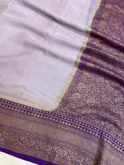 Khaddi Georgette Banarasi Saree -  Antique zari - The Handlooms