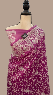 Organza Chikankari Handloom Banarasi Saree - The Handlooms