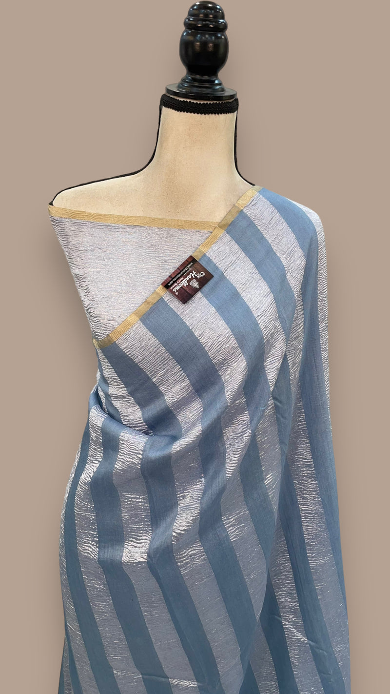 Pure Moonga Tissue Silk Banarasi Handloom Saree - The Handlooms