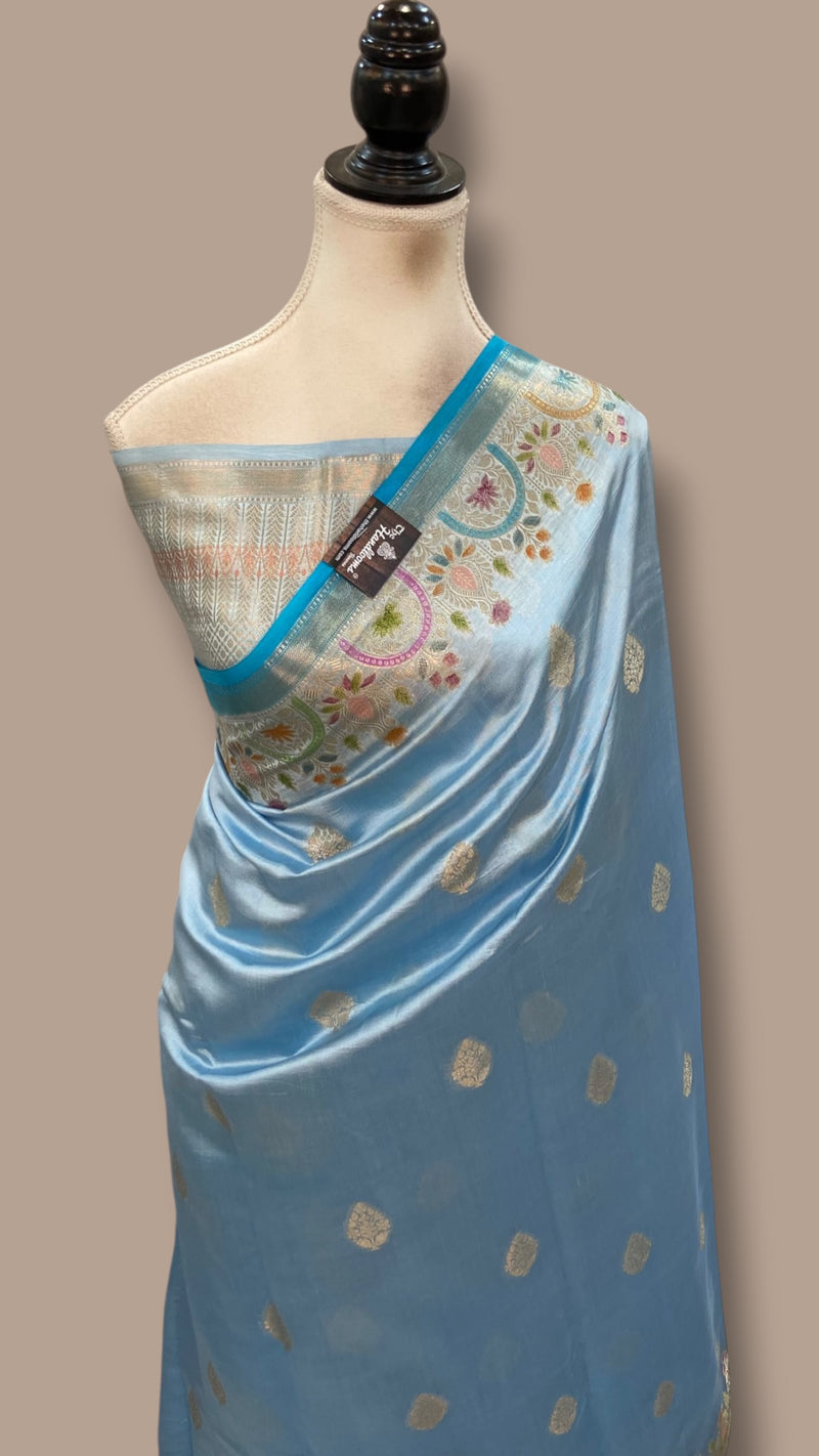Pure Mango Silk Banarasi Handloom Saree