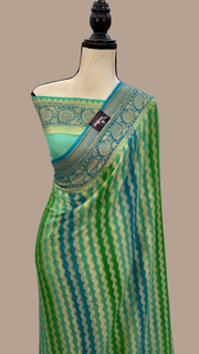 Rangkat Pure Chiffon Khaddi Banarasi Saree - The Handlooms