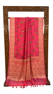 Pure Chiffon Khaddi Banarasi Saree - The Handlooms