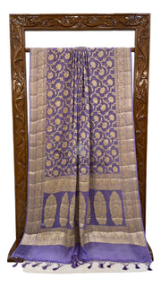 Pure Chiffon Khaddi Banarasi Saree - The Handlooms