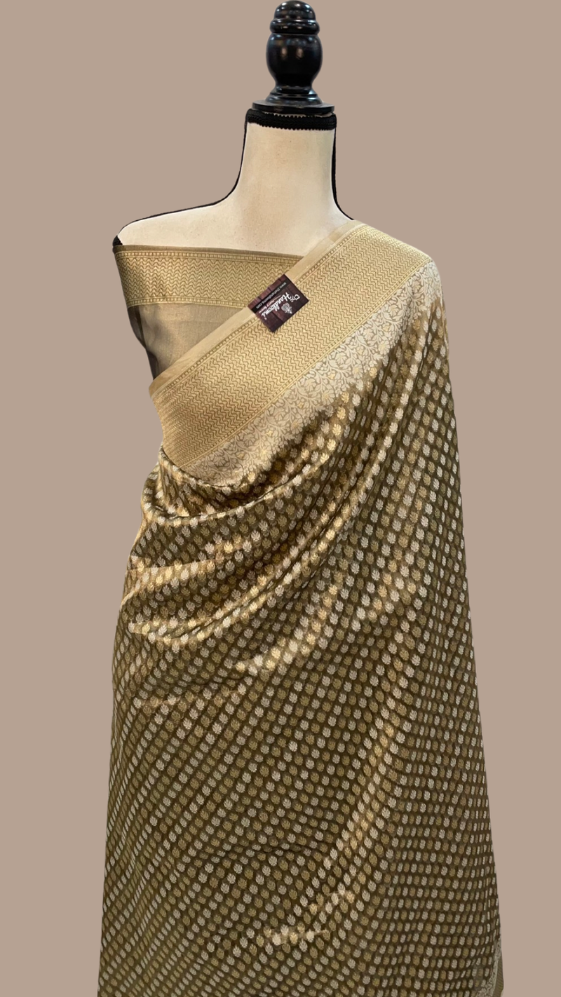 Pure Tissue Reshmi zari Banarasi Saree - The Handlooms