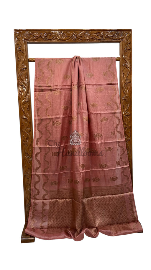Pure Tussar Silk Handloom Banarasi Saree - The Handlooms