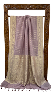 Moonga Georgette Handloom Banarasi Saree - The Handlooms