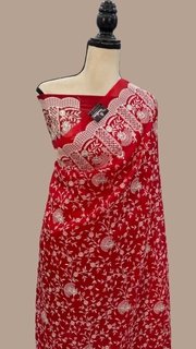 Organza Chikankari Handloom Banarasi Saree - The Handlooms