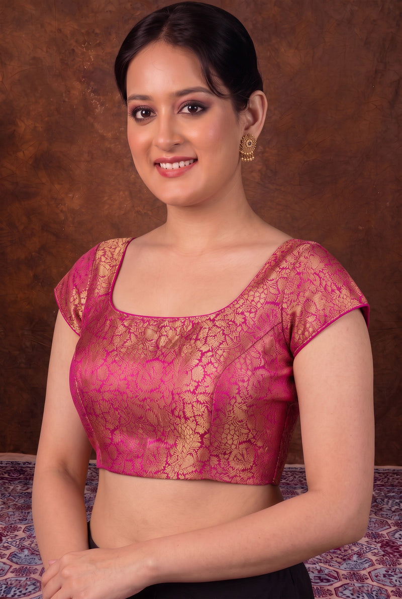 Pure Banarasi Silk Tanchui Brocade Blouse