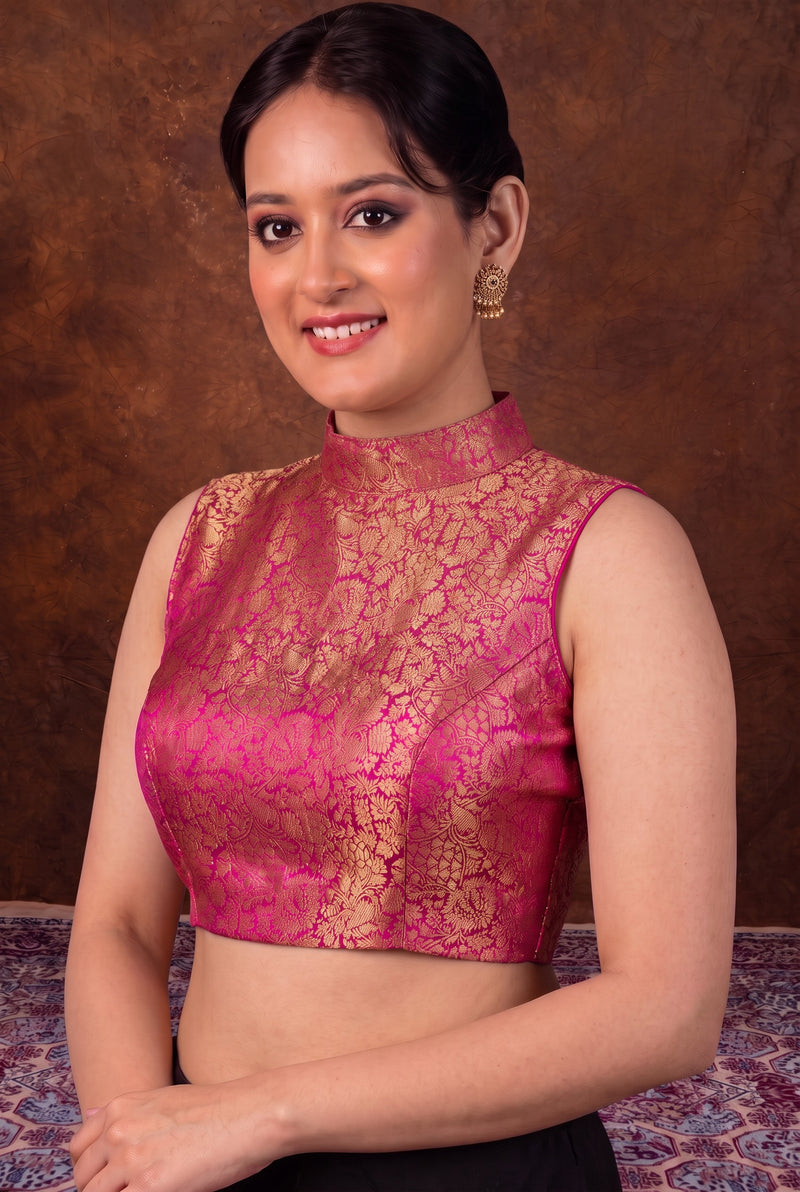 Pure Banarasi Silk Tanchui Brocade Blouse