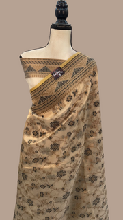 Pure Kora Tissue Handloom Banarasi Saree - The Handlooms
