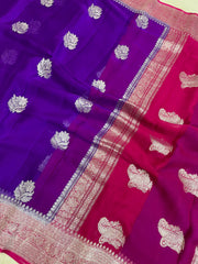 Pure Georgette Banarasi Saree - The Handlooms