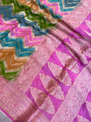 Rangkat Pure Chiffon Khaddi Banarasi Saree - The Handlooms