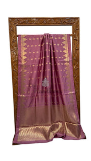 Pure Mango Silk Banarasi Handloom Saree - The Handlooms