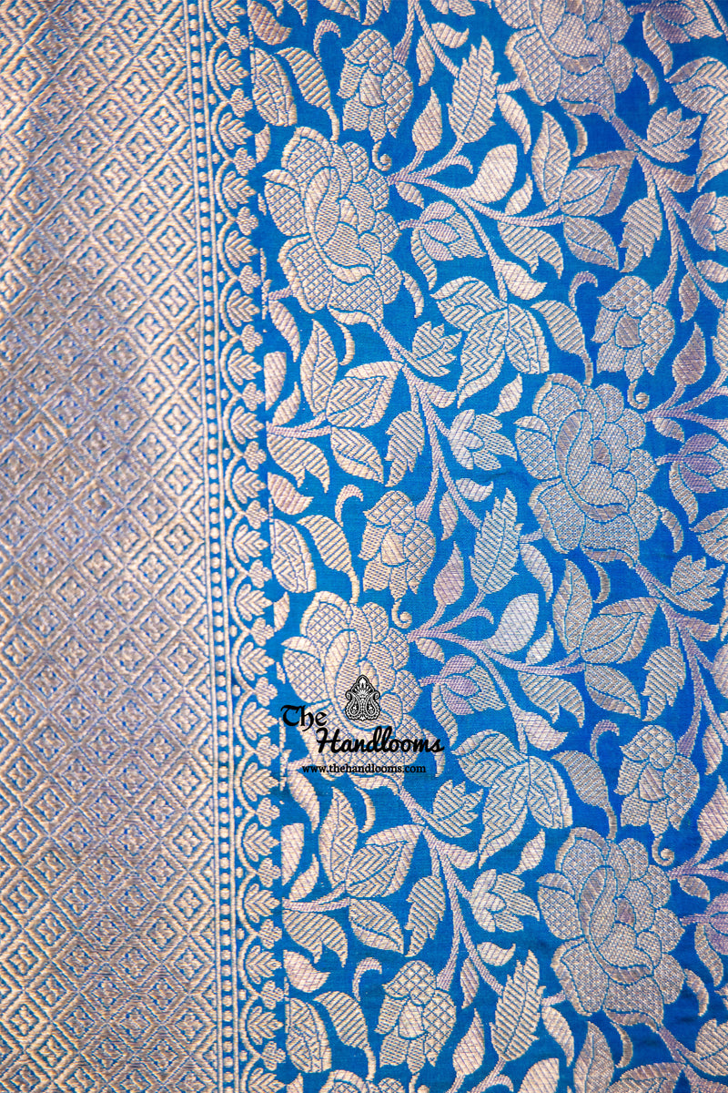 Pure Katan Silk Banarasi Handloom Saree - Tanchui Brocade - The Handlooms