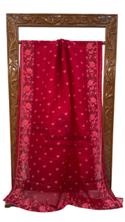 Pure Organza Chikankari Handloom Banarasi Saree - The Handlooms