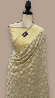 Pure Cotton Banarasi Handloom Saree - The Handlooms