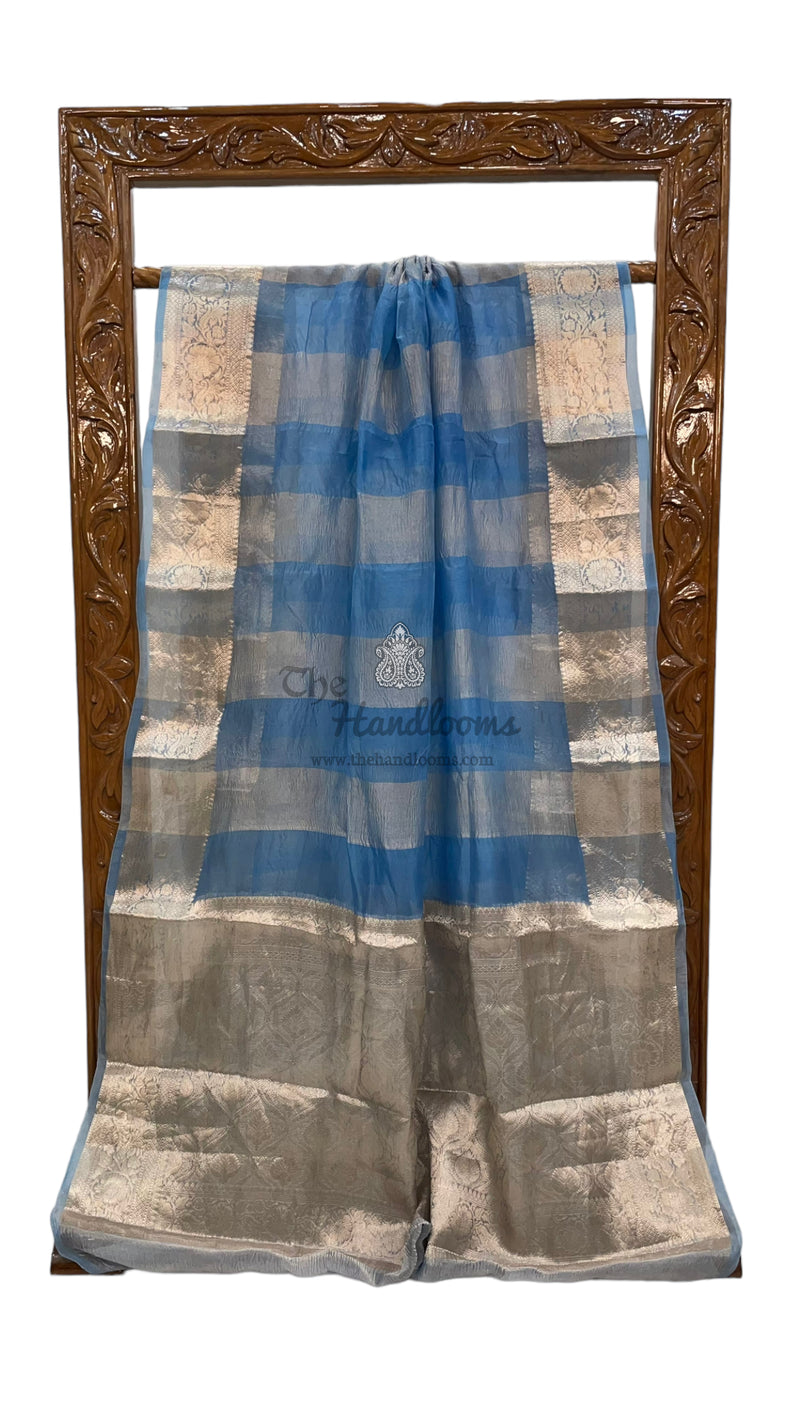 Pure Kora Tissue Handloom Banarasi Saree - The Handlooms