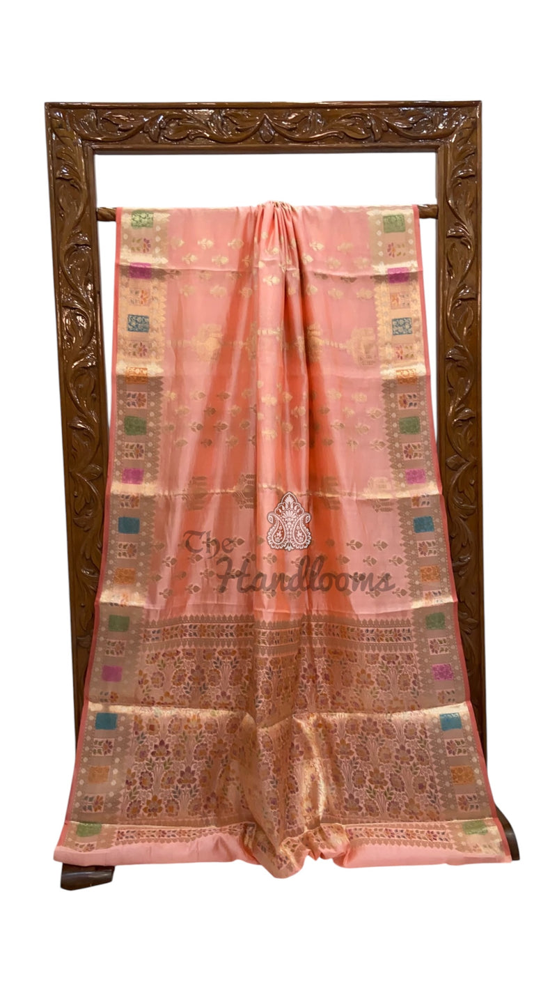 Pure Mango Silk Banarasi Handloom Saree