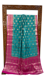 Pure Chiniya Silk Handloom Banarasi Saree - The Handlooms