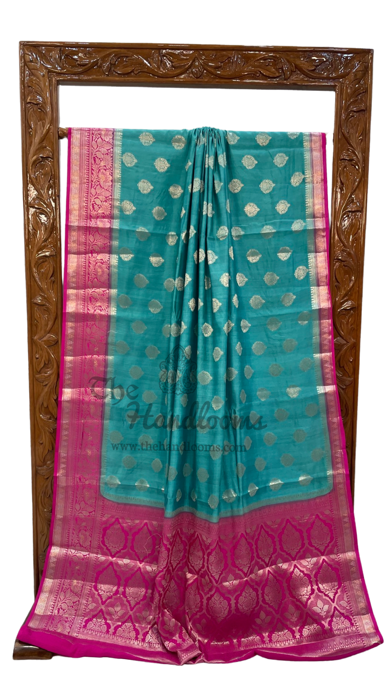 Pure Chiniya Silk Handloom Banarasi Saree - The Handlooms