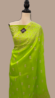 Organza Chikankari Handloom Banarasi Saree - The Handlooms