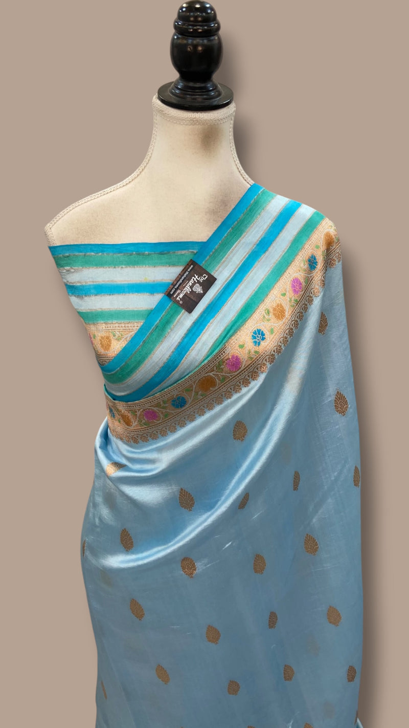 Pure Mango Silk Banarasi Handloom Saree