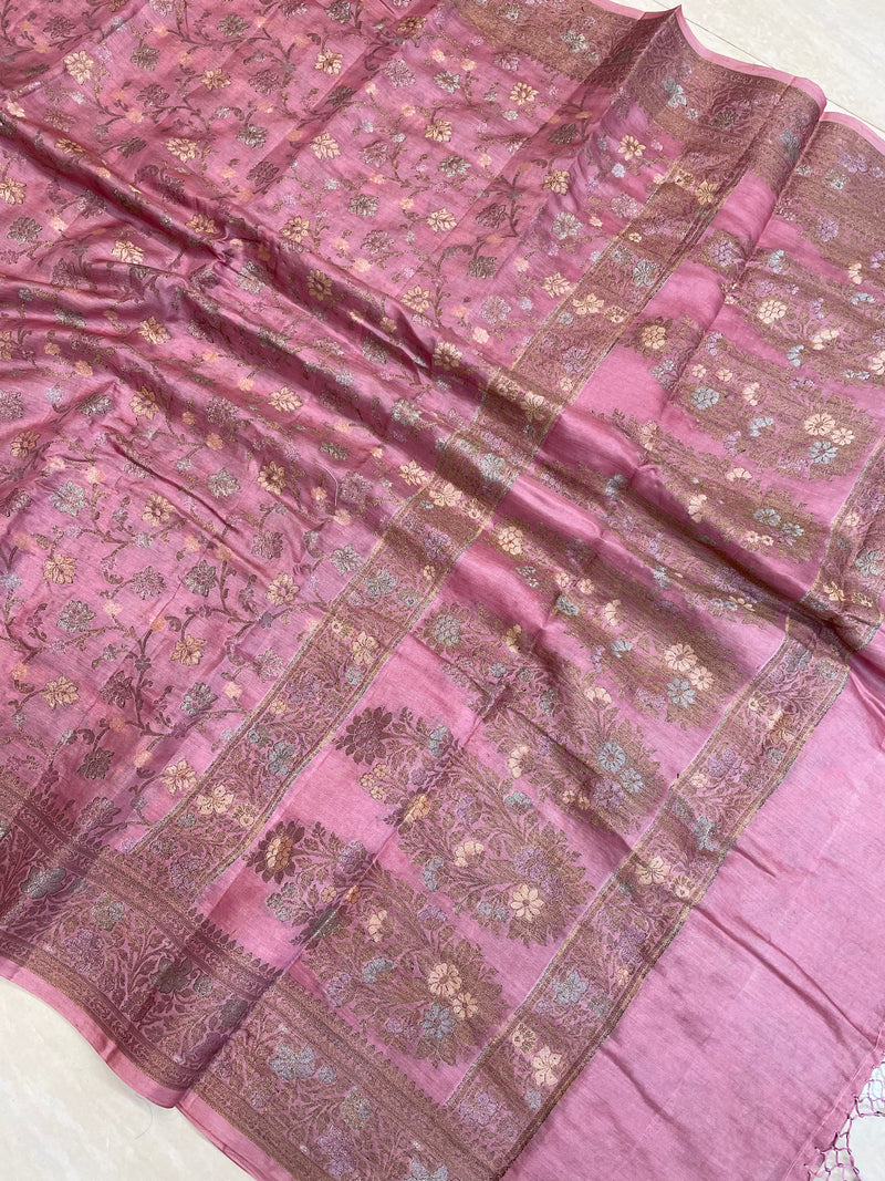 Pure Butter Crepe Banarasi Saree - The Handlooms