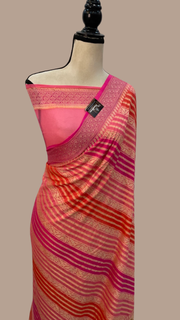 Rangkat Pure Chiffon Khaddi Banarasi Saree - The Handlooms