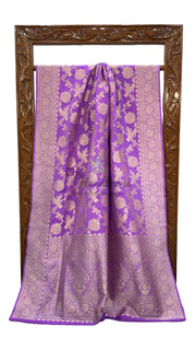 Pure Katan Silk Banarasi Handloom Saree - All Over Jaal Work - The Handlooms
