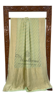 Khaddi Georgette Handloom Banarasi Saree - The Handlooms