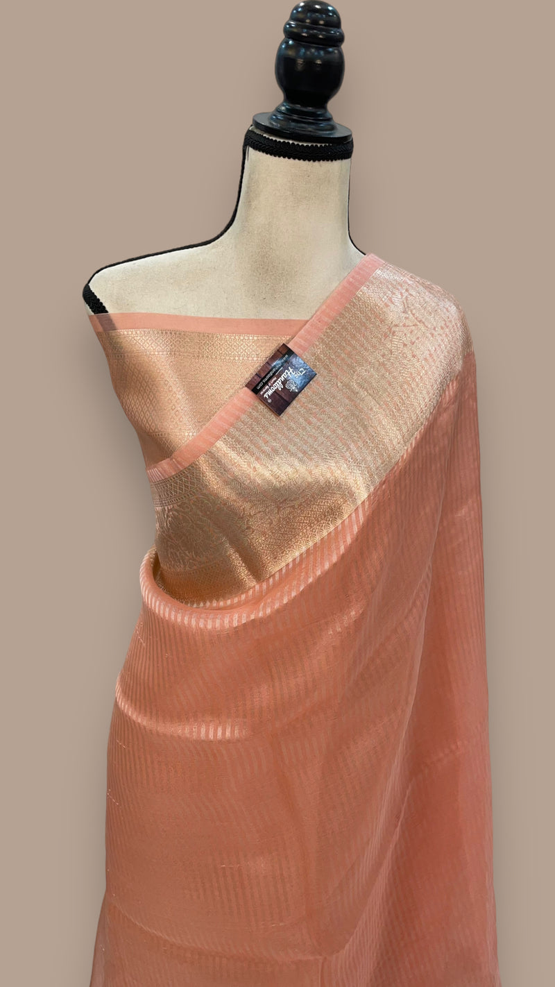 Pure Kora Handloom Banarasi Saree - The Handlooms