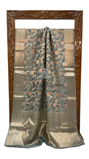 Pure Kora Handloom Banarasi Saree - The Handlooms