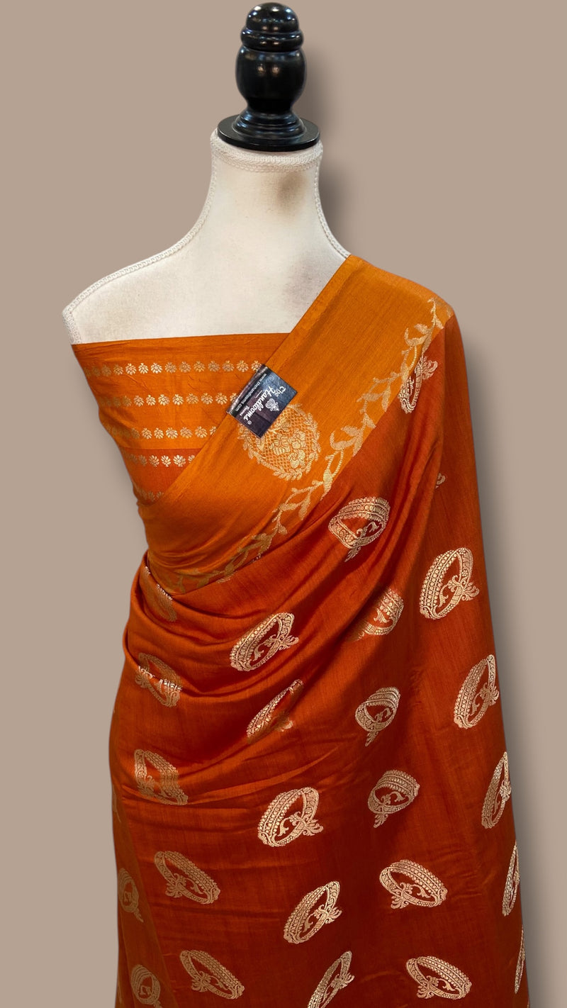 Pure Chiniya Silk Handloom Banarasi Saree