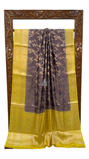 Pure Mango Silk Banarasi Handloom Saree - The Handlooms