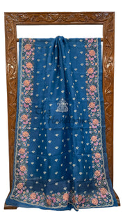 Pure Organza Chikankari Handloom Banarasi Saree - The Handlooms