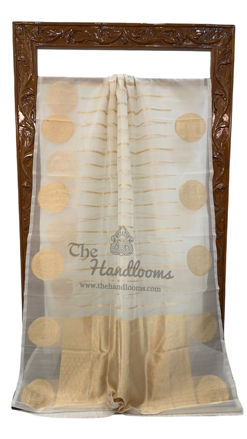 Pure Kora Handloom Banarasi Saree - The Handlooms