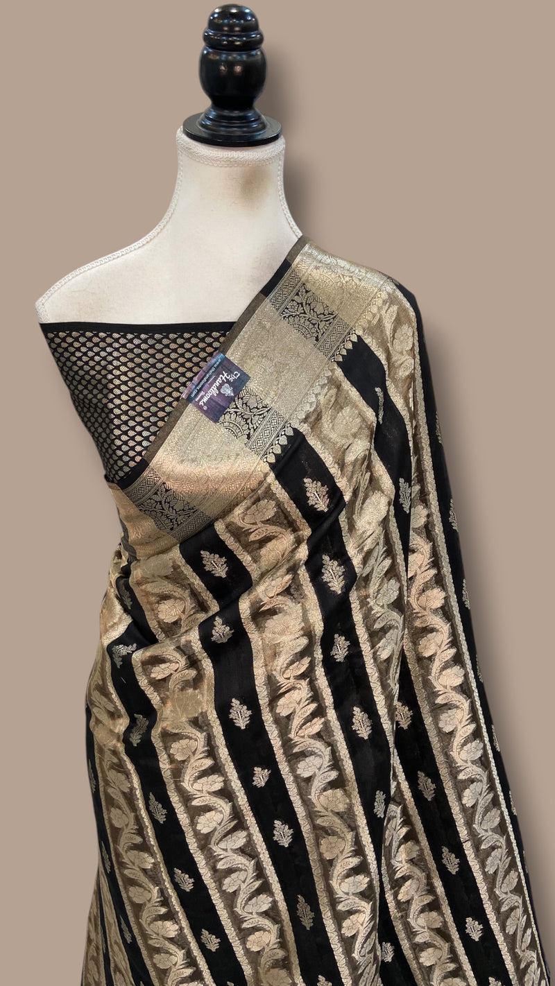 Pure Chiniya Tissue Silk Handloom Banarasi Saree